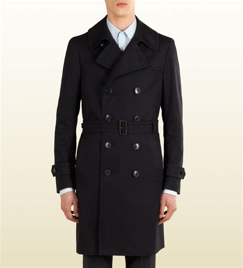 mens gucci coat|gucci trench coat men's.